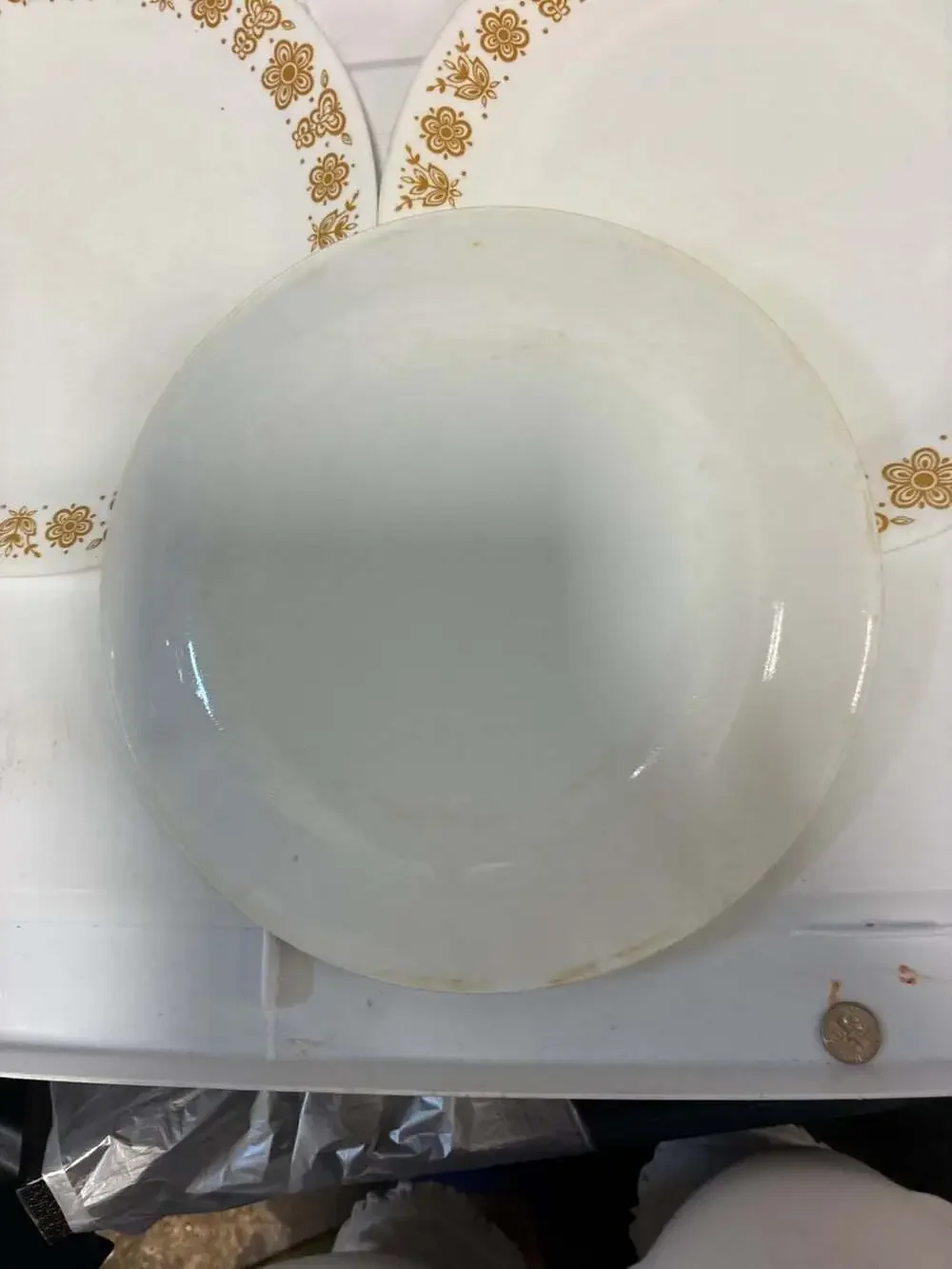 Vintage Corelle by Corning Butterfly Gold Dinner Plates and Bowl Set